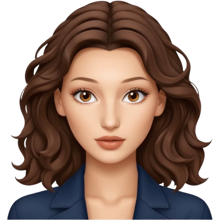 Bella hadid wavy hair emoji