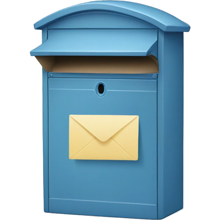letter box in blue color emoji