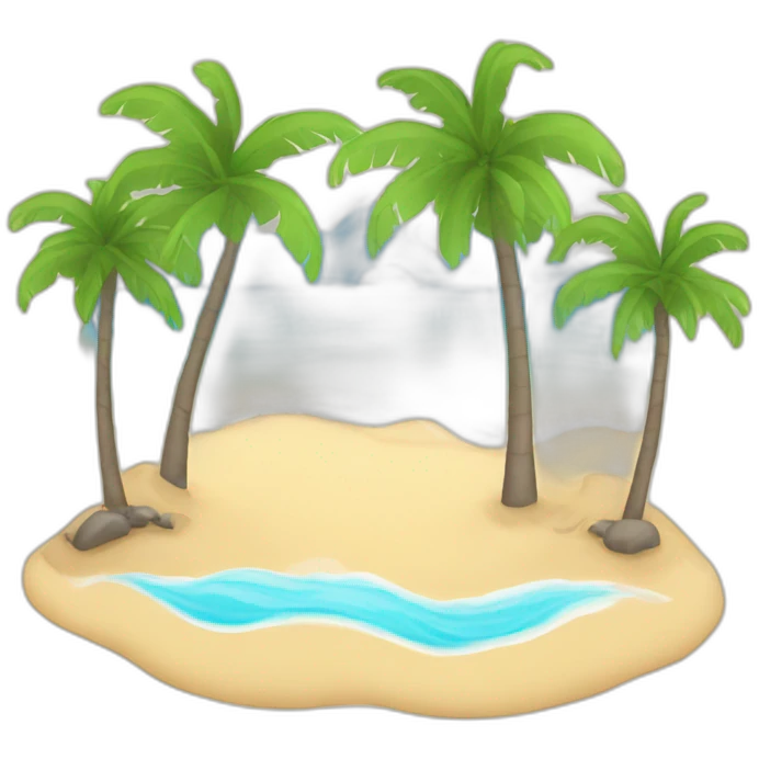 Freedom paradise beach emoji
