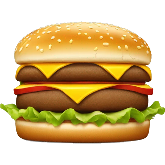 big mac burger from mc donald’s emoji