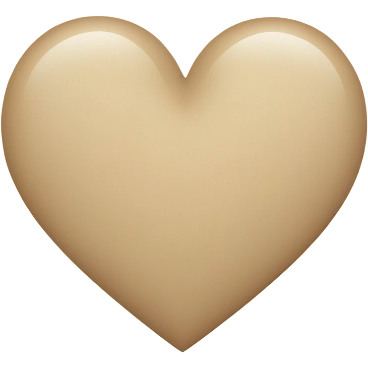 Beige heart  emoji
