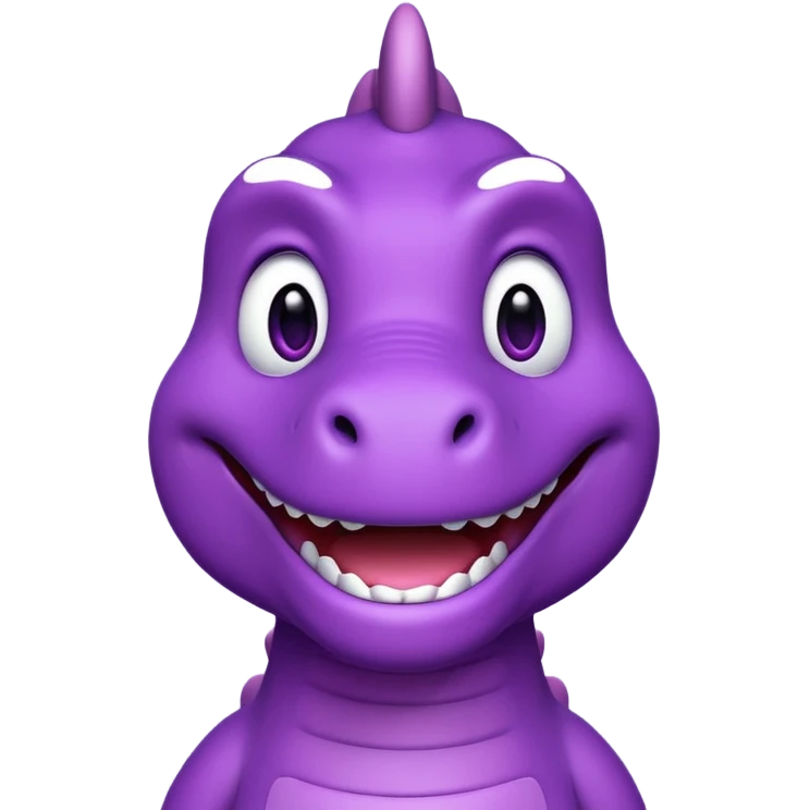 Barney the dinosaur emoji