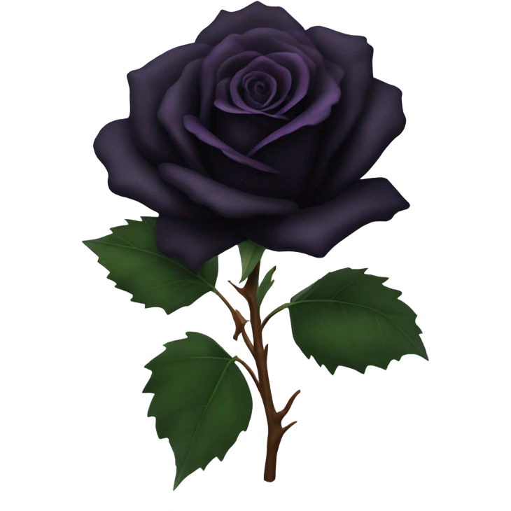 Black rose emoji
