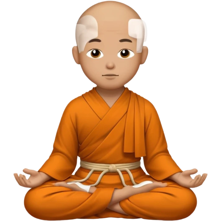 monk meditating emoji