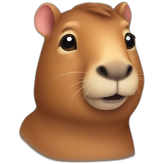 Cute capibara emoji
