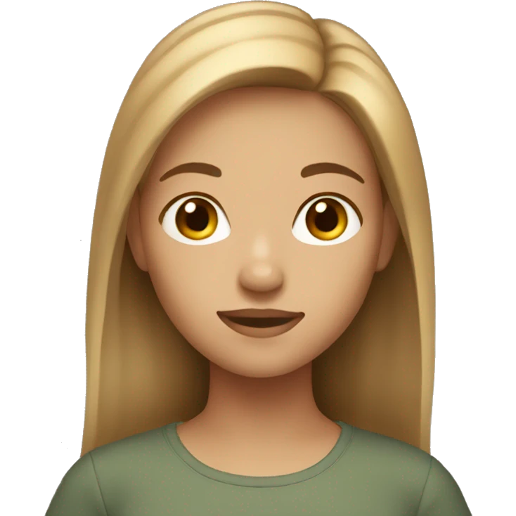 girl with light brown hair emoji