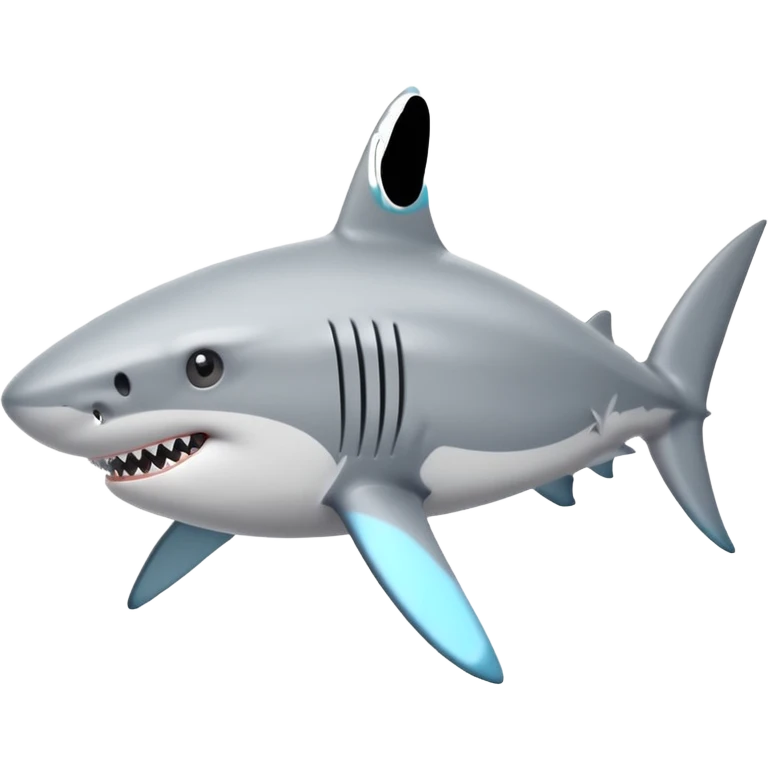 Shark with 🤩 emoji