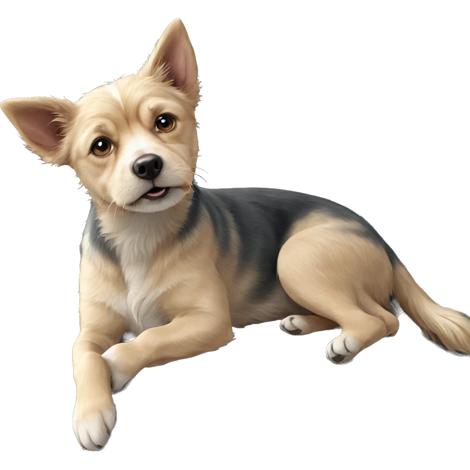 realistic dog portrait in focus emoji