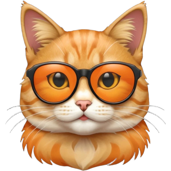 Cat wearing sunglasses emoji