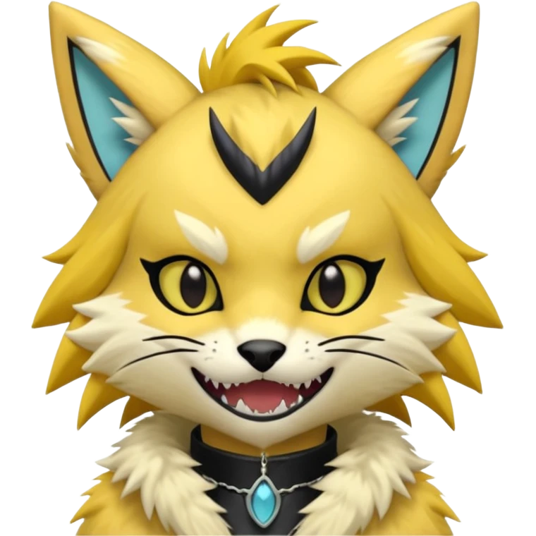Cool gothic cute Kemonomimi Nekomimi Japanese Anime Kemono Furry Style Vernid-Renamon-Zeraora-Fursuit-furry-fursona emoji