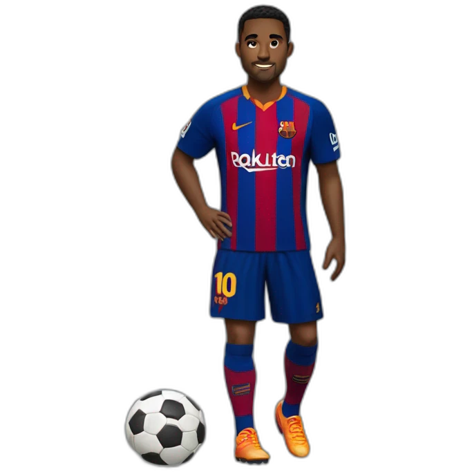 jugador futbol barcelona emoji