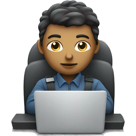 Cloud security engineer working on a laptop emoji