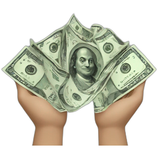 lluvia de dinero emoji
