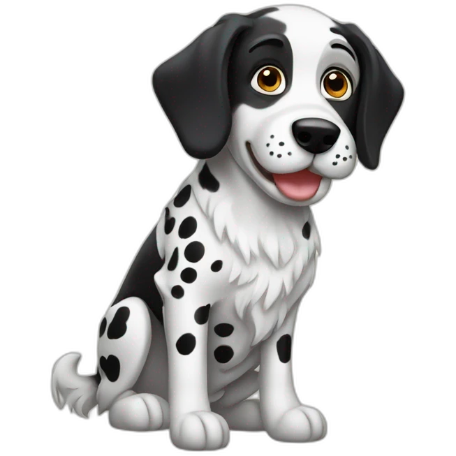 Shepherd-Dalmatian emoji