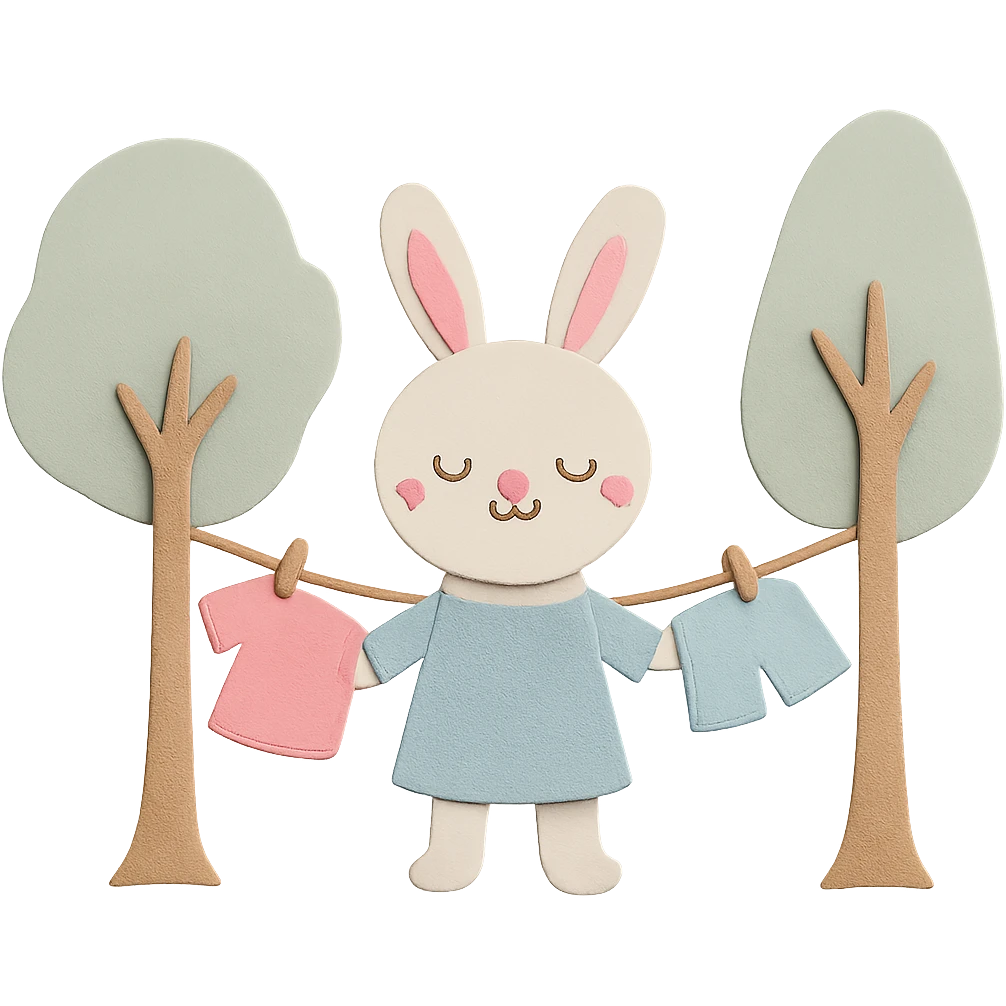 Add another hand to the bunny so both sides look balanced and well-proportioned, keeping all other design elements unchanged emoji