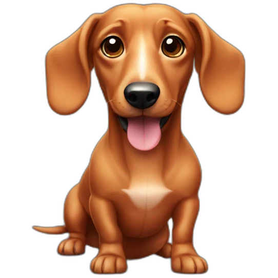 Sausage dog emoji