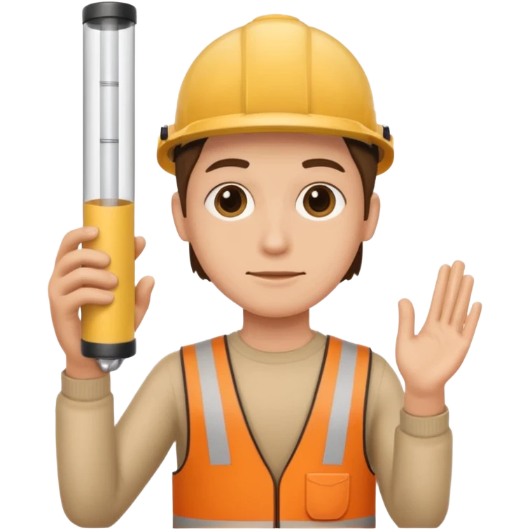 a beige skin colored hand holding a cylindrical tube, no sleeves, emoji