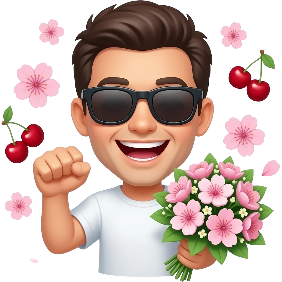 🙂+🫦+🌸+💐+🕶️+👊 emoji