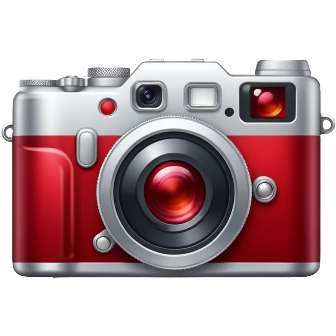 silver digital camera red dark red blood emoji