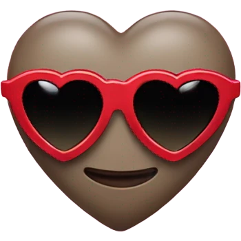 Heart with sunglasses  emoji