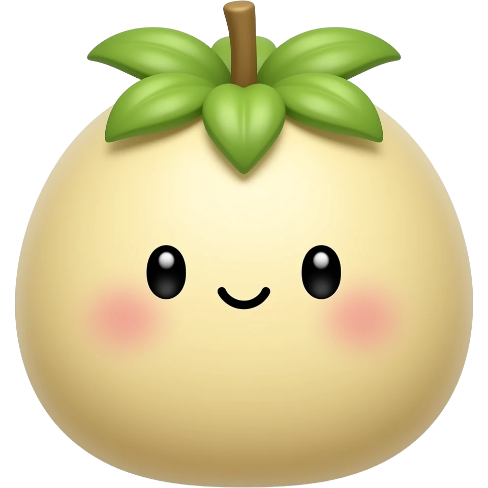 Kawaii lontar fruit emoji