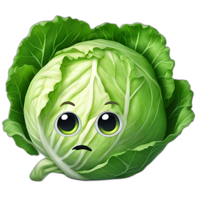 Cabbage with one eye emoji
