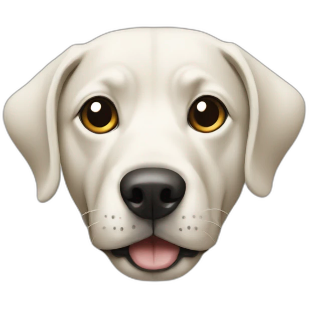 Dog in simple Picasso style emoji