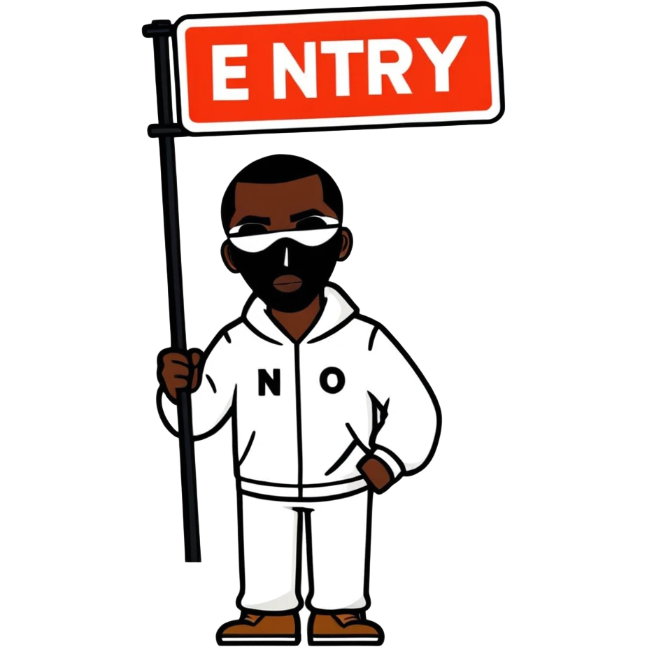 P diddy with a no entry sign over face emoji