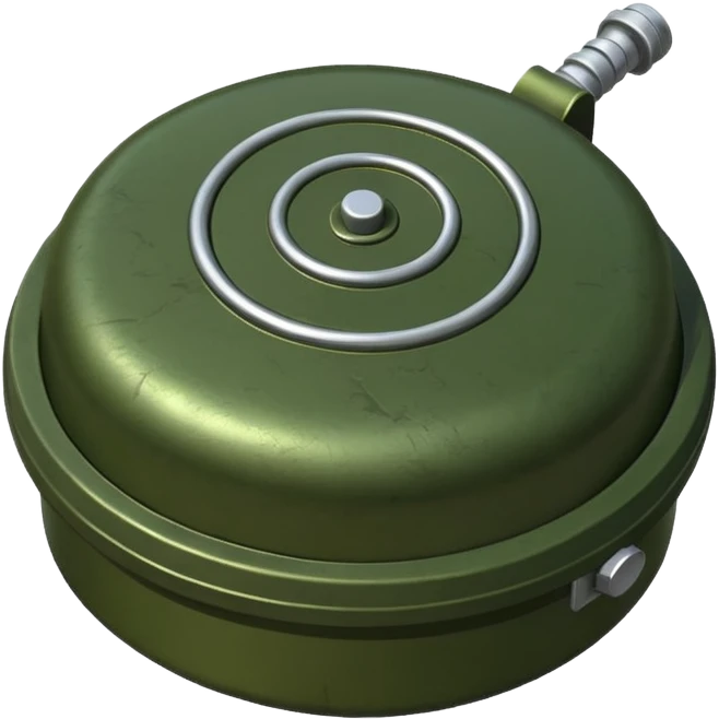 military green anti-personnel mine emoji