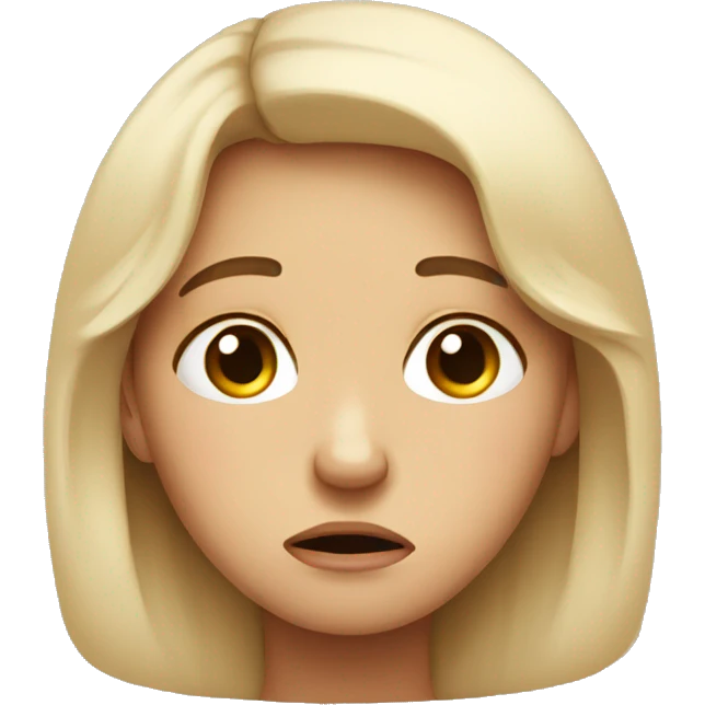 sad crying girly face  emoji
