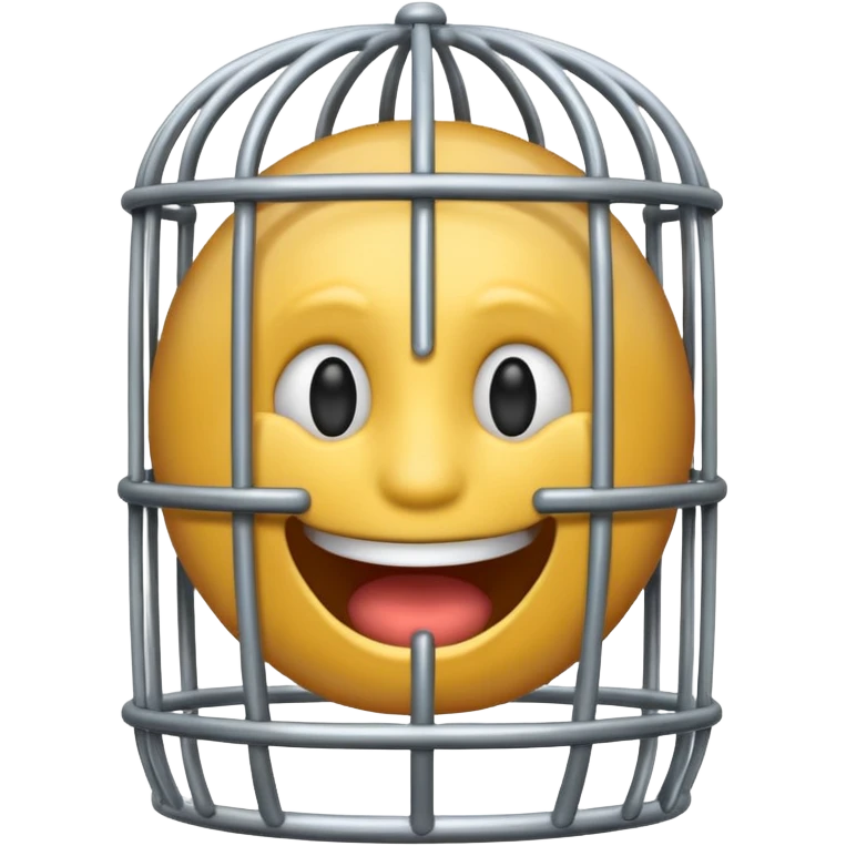 grinsendes Emoji im Gefängnis emoji