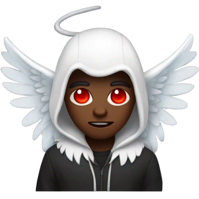 demon in hoodie with angel wings emoji