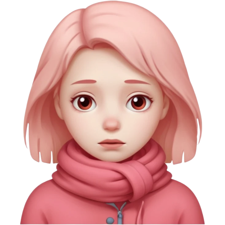 very cold girl emoji