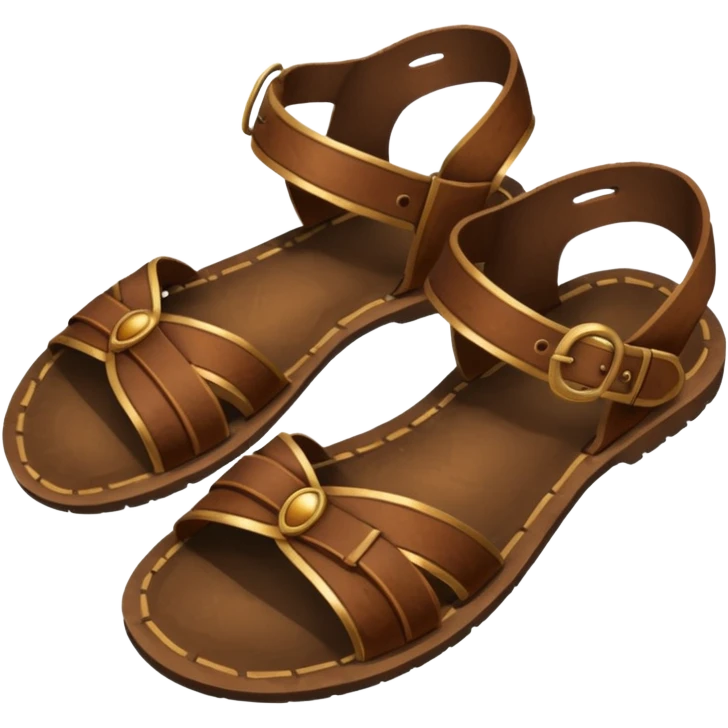 antique men's sandals
 emoji