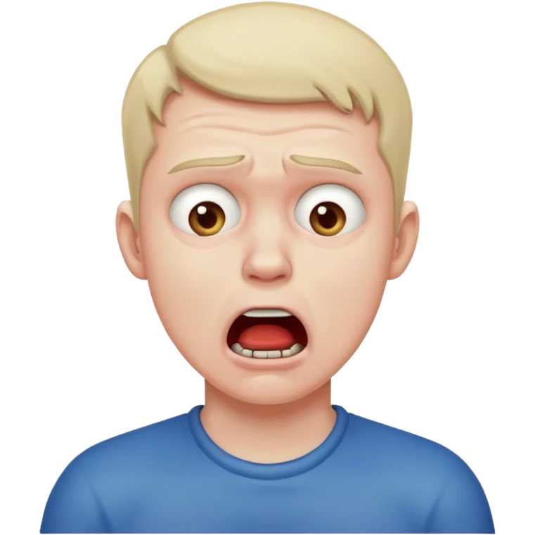 a guy strangling himself emoji