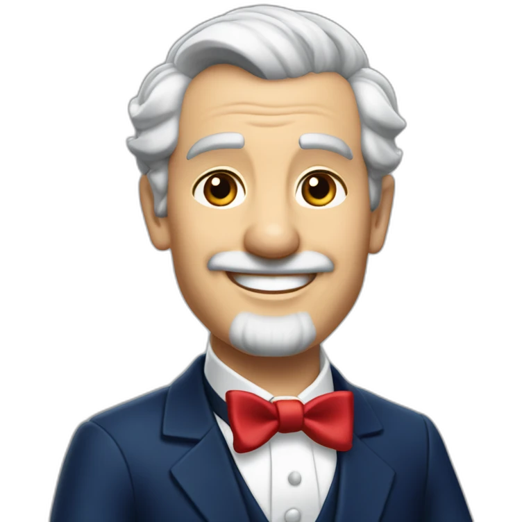 jenkins-a-gray-haired-balding-butler-wearning-navy-blue-dinner-jacket-with-red-bow-tie-smiling-without-glasses emoji