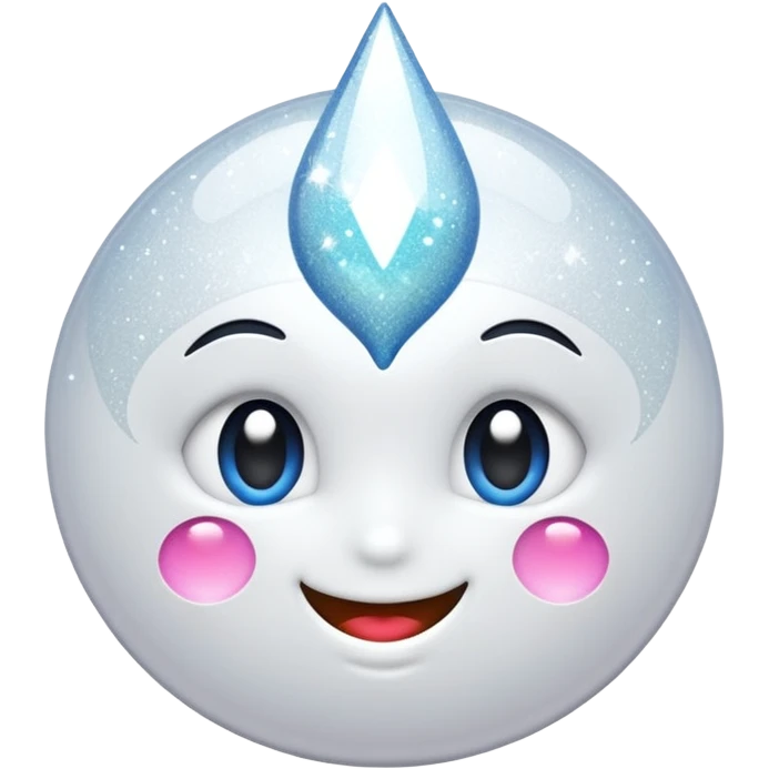 glossy white sparkle emoji