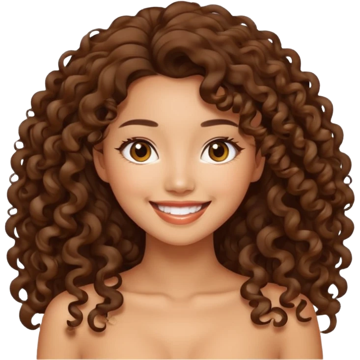 Sexy Asian women with curly lon* hair emoji