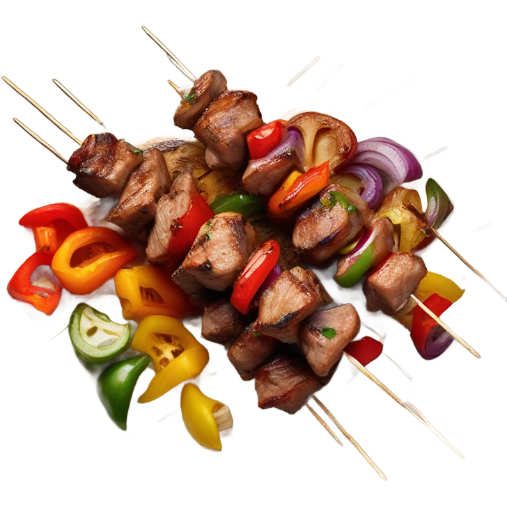 Homeade pork on vertical skewer pan emoji