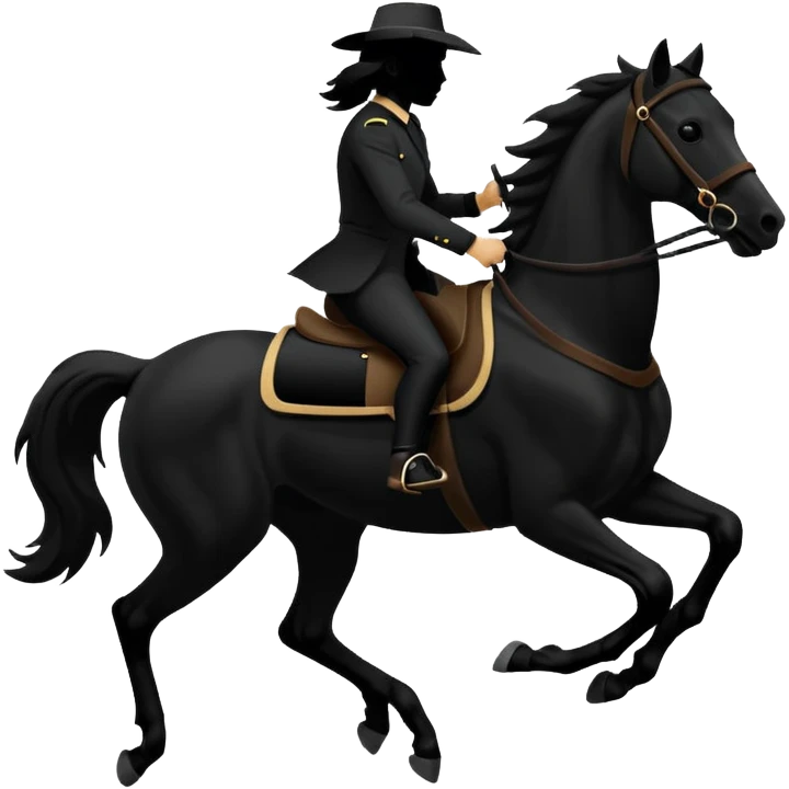 gallop silhouette emoji