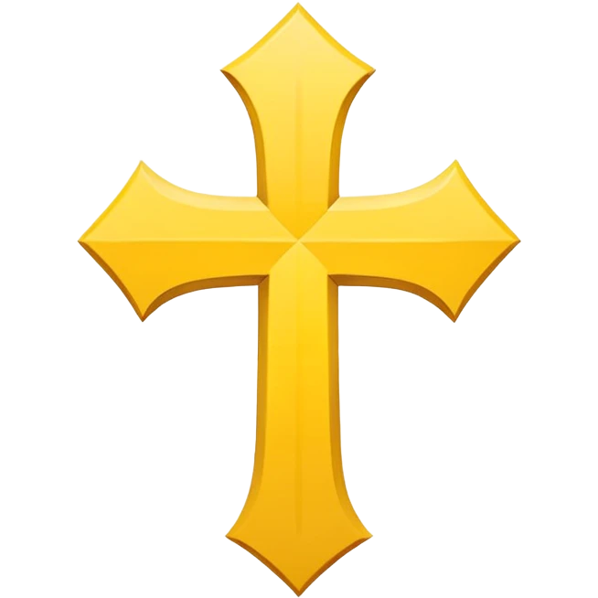 yellow diagonal cross symbol emoji