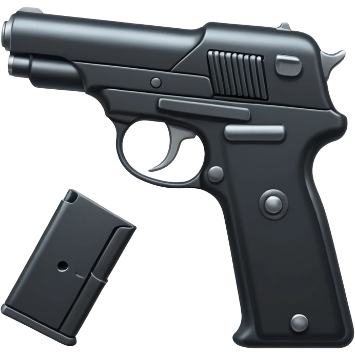 black metal pistol emoji