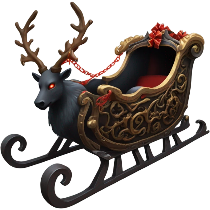 Satan’s sleigh  emoji