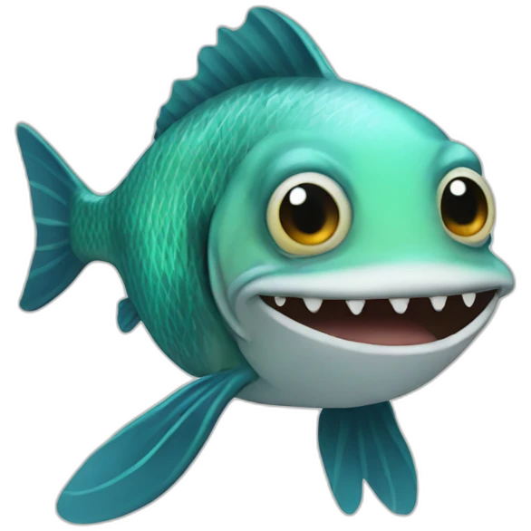 fish wearing cat costume emoji