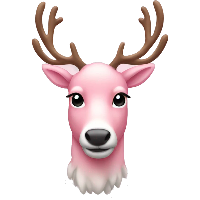 light pink reindeer emoji