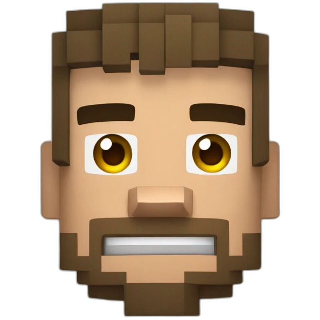 Tête de Steve Minecraft emoji