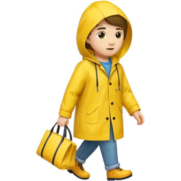 Raincoat Pedestrian emoji