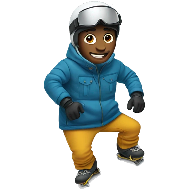 Guy on snowboard  emoji