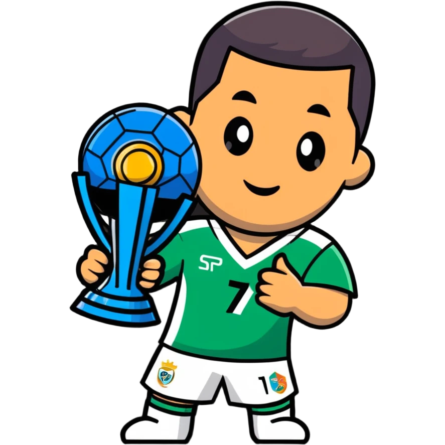 Ronaldo with World Cup emoji