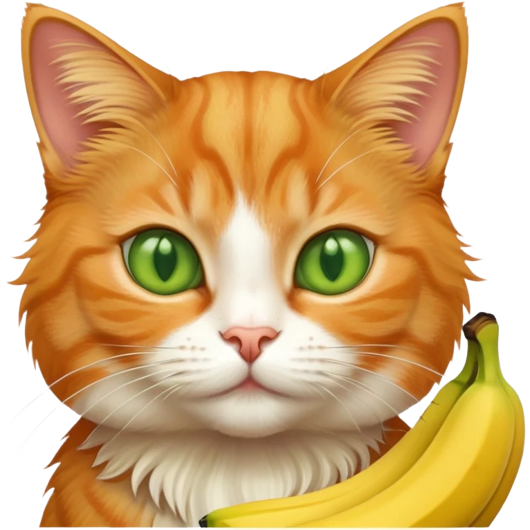 cat with banana emoji
